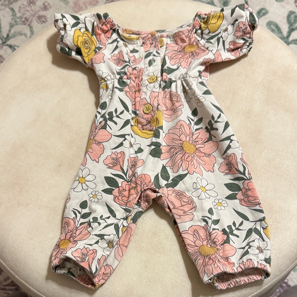 Floral Baby Romper